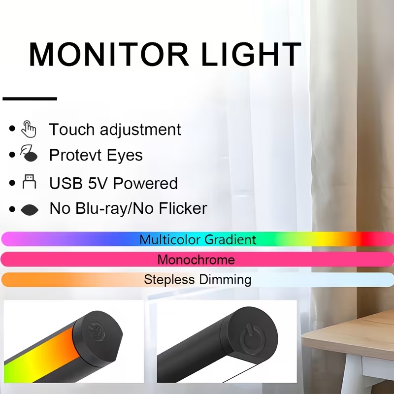 LED Monitor Light Bar 30cm 40c - Desk Setup Lamp ulasan dan harga