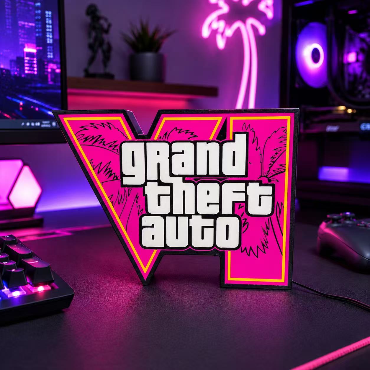 2026 New GTA 6 Horizon Ambient - Desk Setup Lamp ulasan dan harga