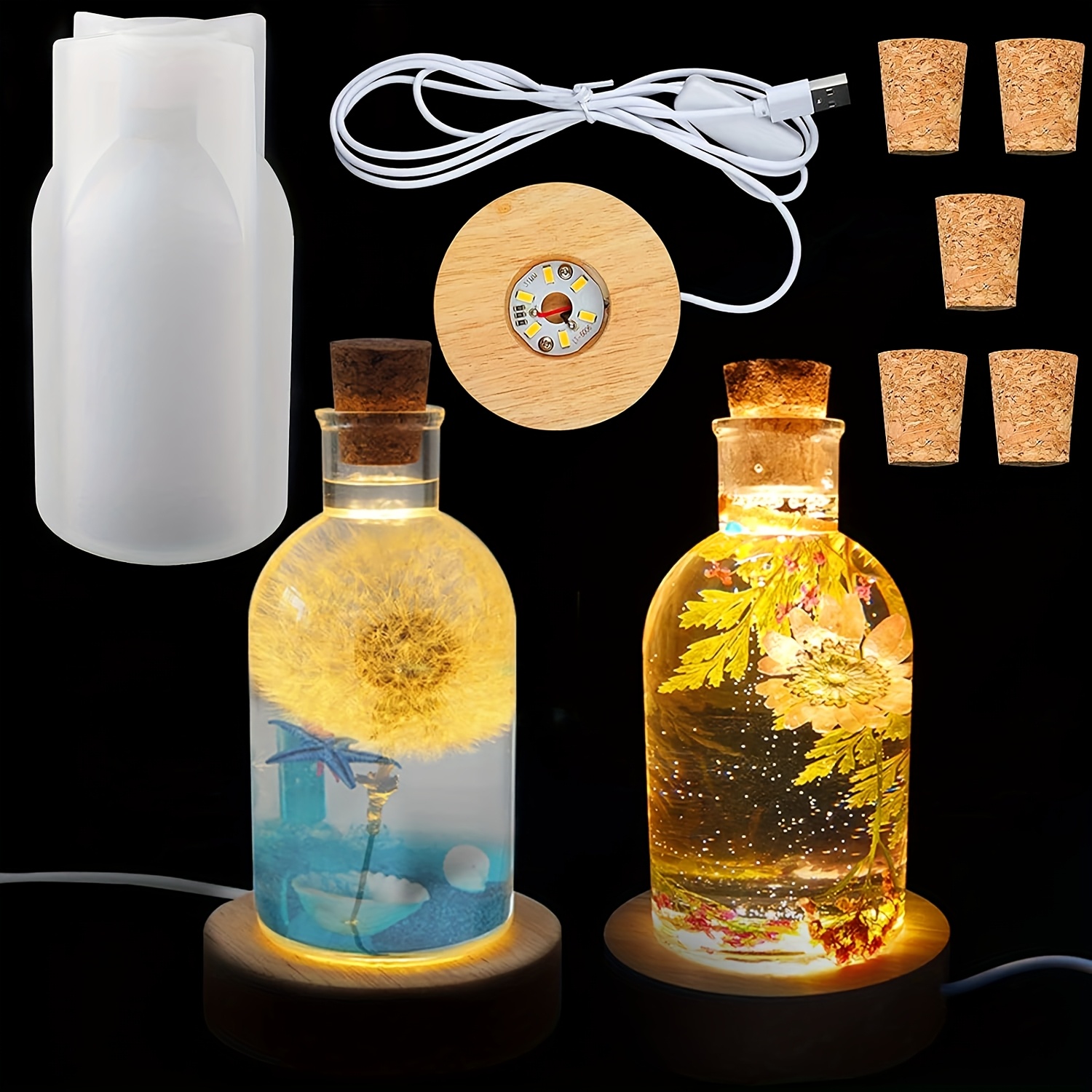 Drift Bottle Light Resin Mold  - Desk Setup Lamp ulasan dan harga