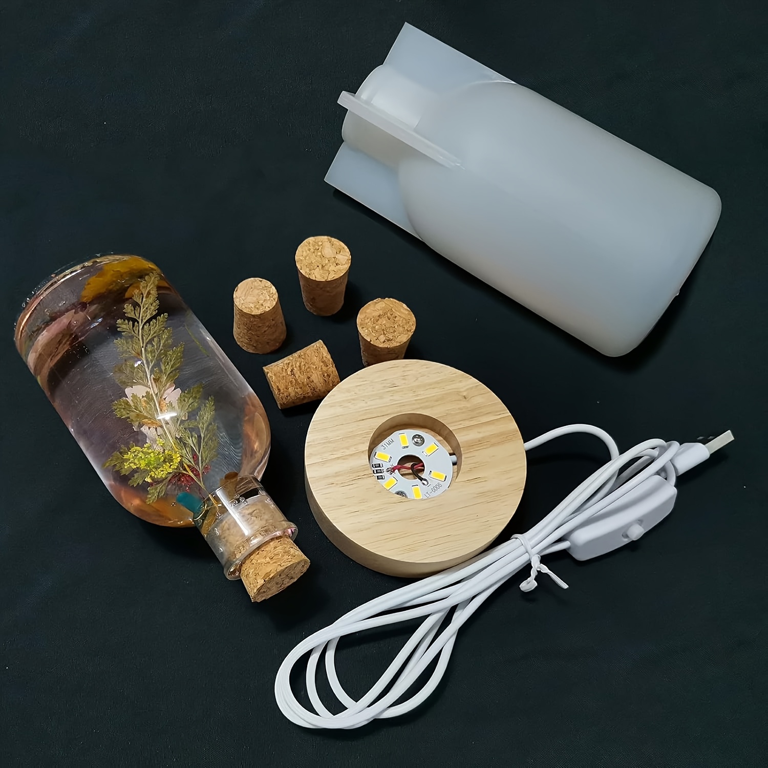 Drift Bottle Light Resin Mold  - Desk Setup Lamp ulasan dan harga