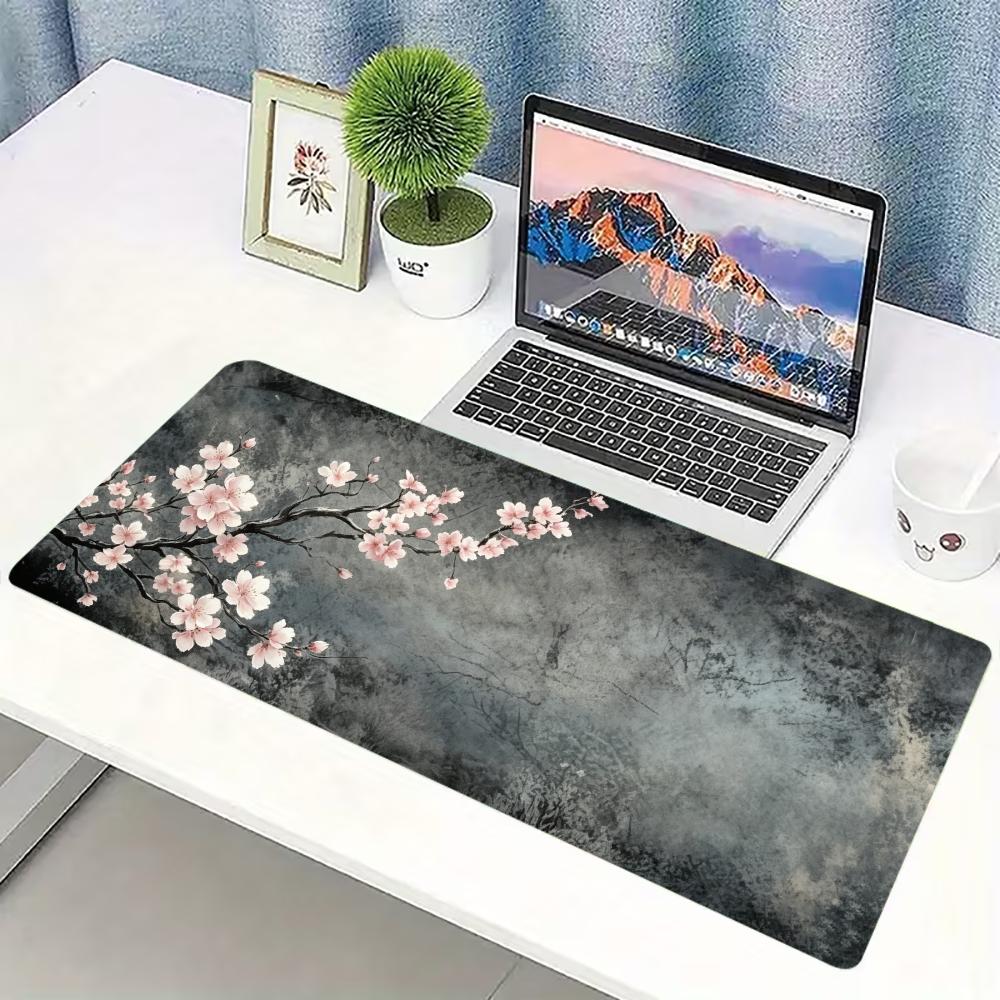 Plum Blossom Ink Art Extended  - Desk Setup Pc And Laptop ulasan dan harga