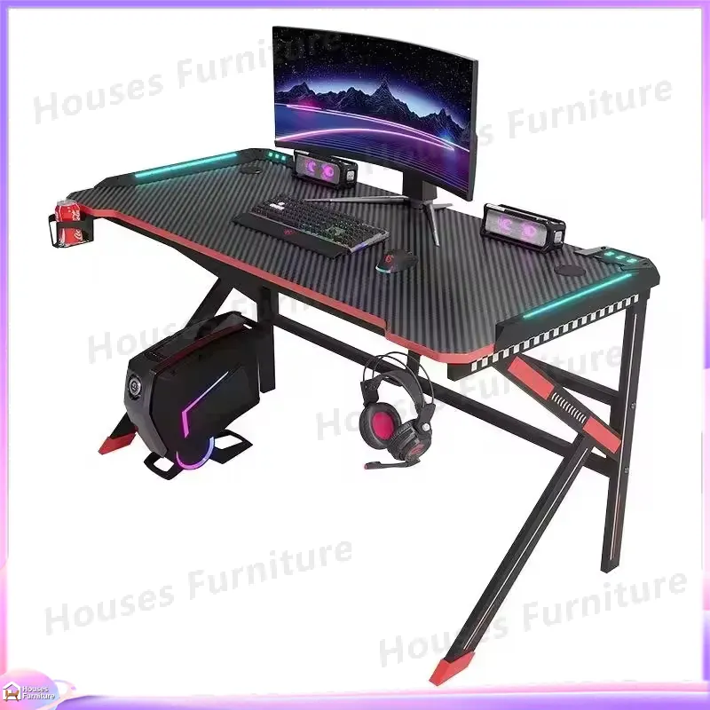 Adjustable Height RGB LED Gami - Desk Setup L Shaped ulasan dan harga