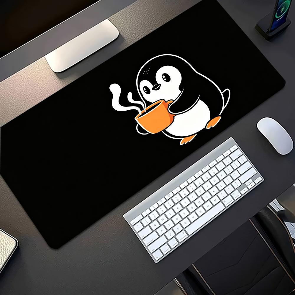 Cute Line Art Cat Hold Coffee  - Desk Setup Pc And Laptop ulasan dan harga