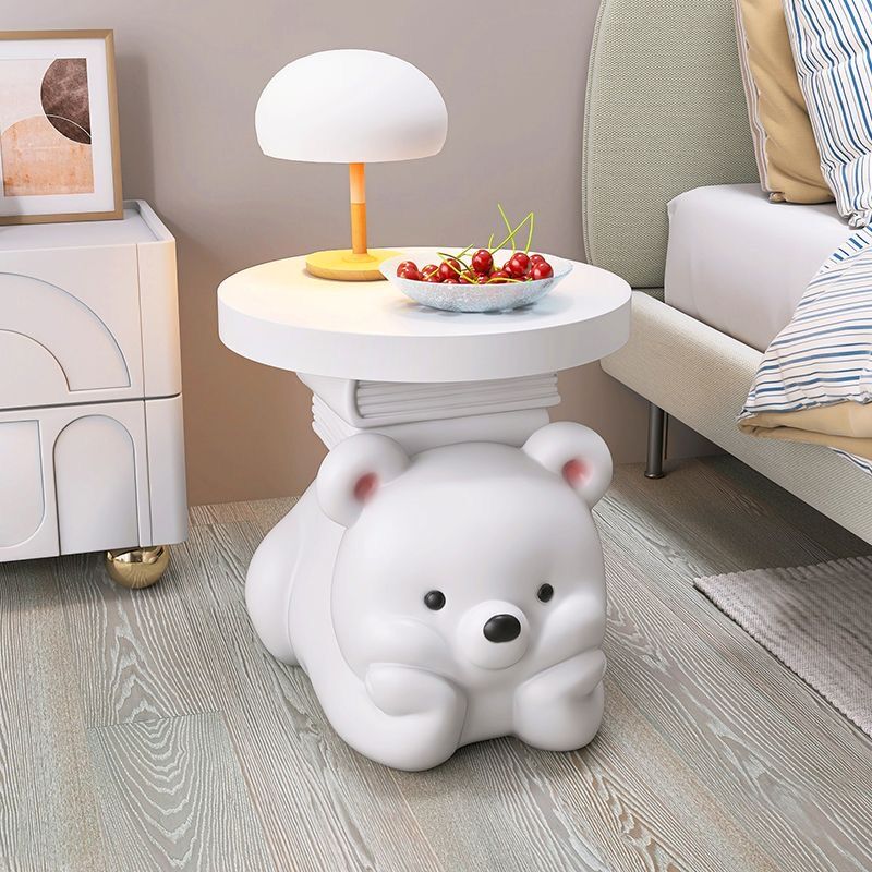 Cream bear living room floor o - Desk Setup Minimalist ulasan dan harga