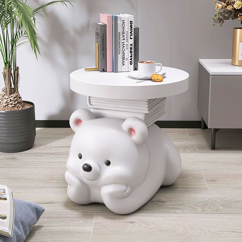Cream bear living room floor o - Desk Setup Minimalist ulasan dan harga